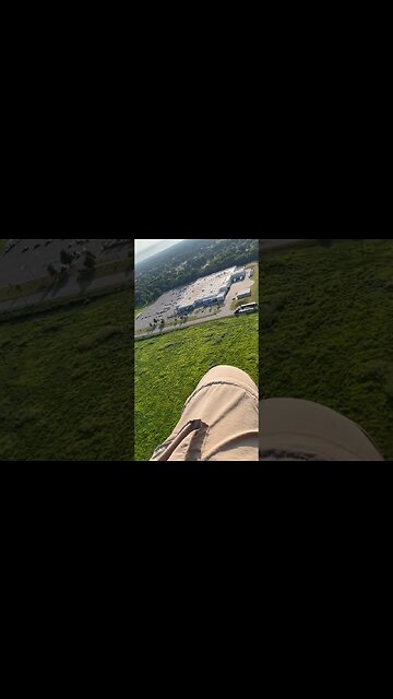 Scouting out a Walmart to land next to for my next video… #paramotor #flying #paramotoring #gopro