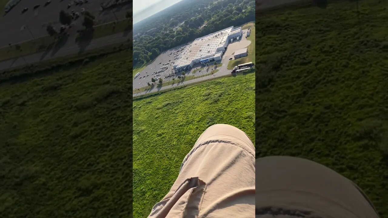 Scouting out a Walmart to land next to for my next video… #paramotor #flying #paramotoring #gopro