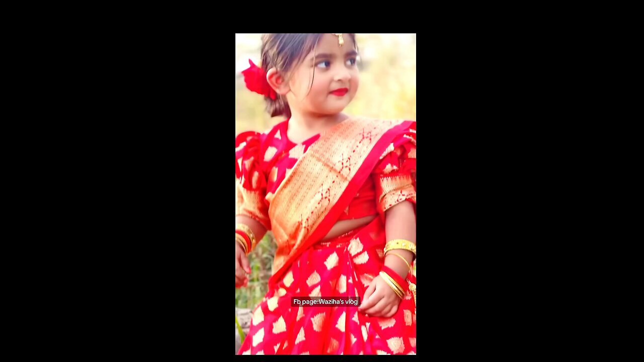 Masha Allah my red doll wife! Saree from