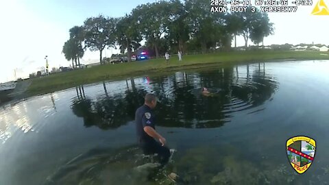 Special needs child rescued from canal by officers in Palm Beach Gardens
