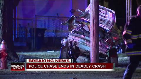 2 dead, car ripped into pieces after chase from Shaker Heights into Cleveland ends in violent crash