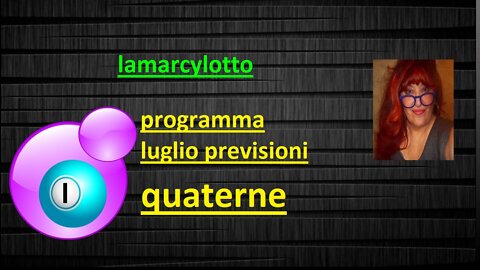 PROGRAMMA LUGLIO PREVISIONI.AMBO SU FIRENZE