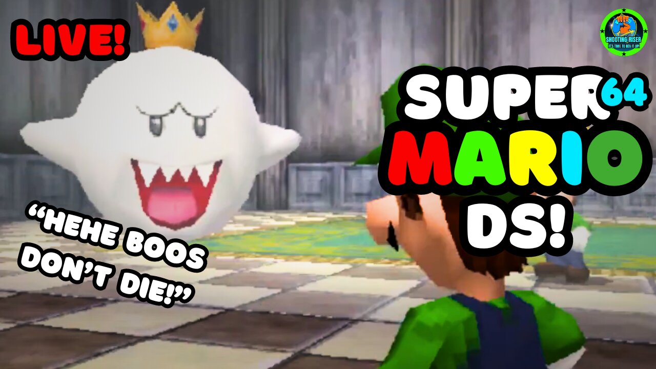 IT'S ME LUIGI THE GHOSTBUSTER! - THE IMPOSSIBLE Super Mario 64 DS #live #mariogames #mario64