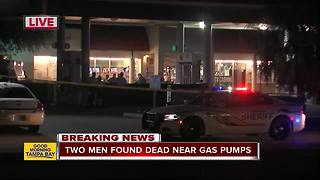 Homicide investigation underway after two men found dead near gas pumps in Tampa