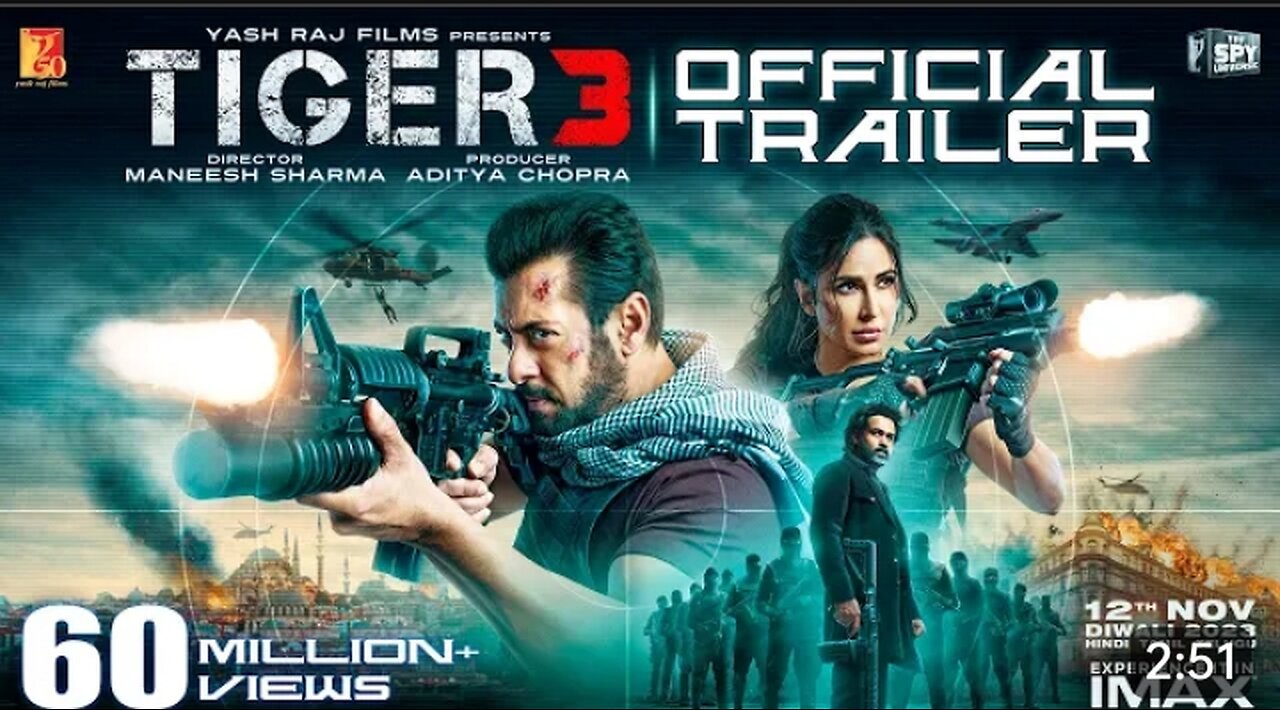 TIGER 3 OFFICIAL TRAILER | SALMAN KHAN NEW MOVIE| KATRINA KAIF