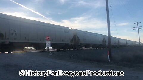 UP Grain Manifest with a NS locomotive on the Huntington Sub, 3-7-2022