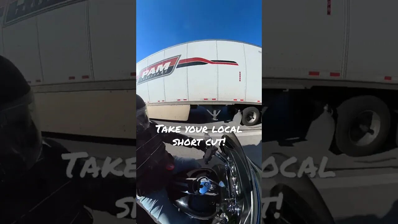Know your short cuts around traffic! #shorts #harleydavidson #motorcycle #viral #video