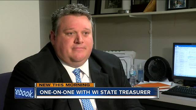 Wisconsin State Treasurer plans to keep promise to return 25% of his salary