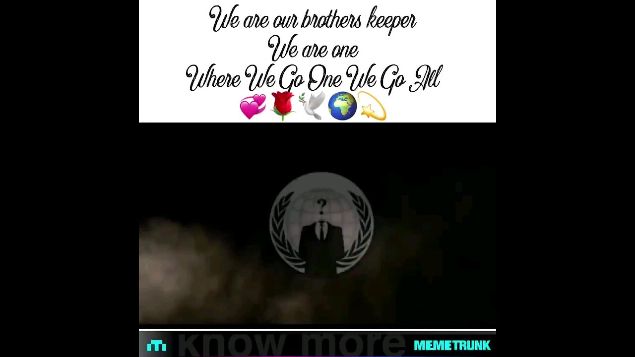 We are not alone We are our brothers keeper Embrace the Collective We are ONE