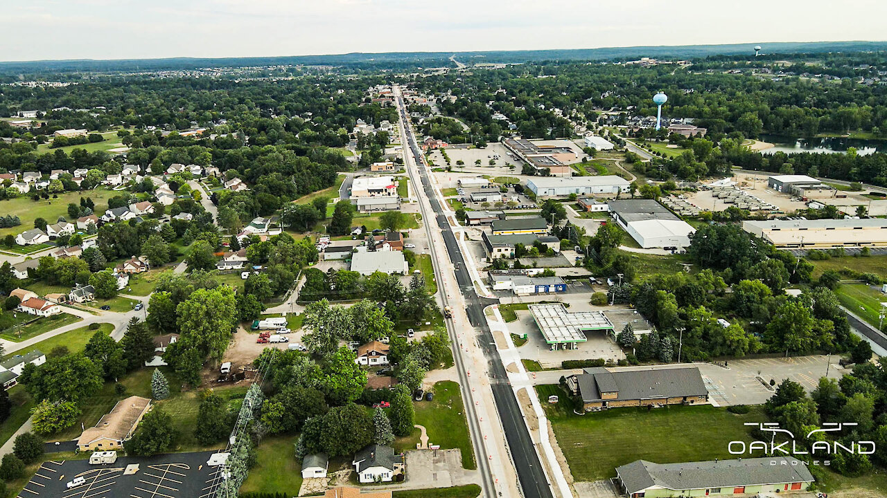 M-24 Construction Progress Oxford Michigan 8/15/2020