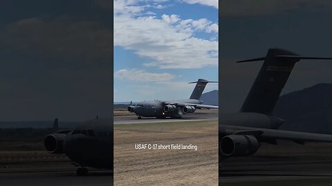 O GIGANTE C-17 POUSANDO #viral #guerra #militares #shortsvideo #armas #brasil #eua