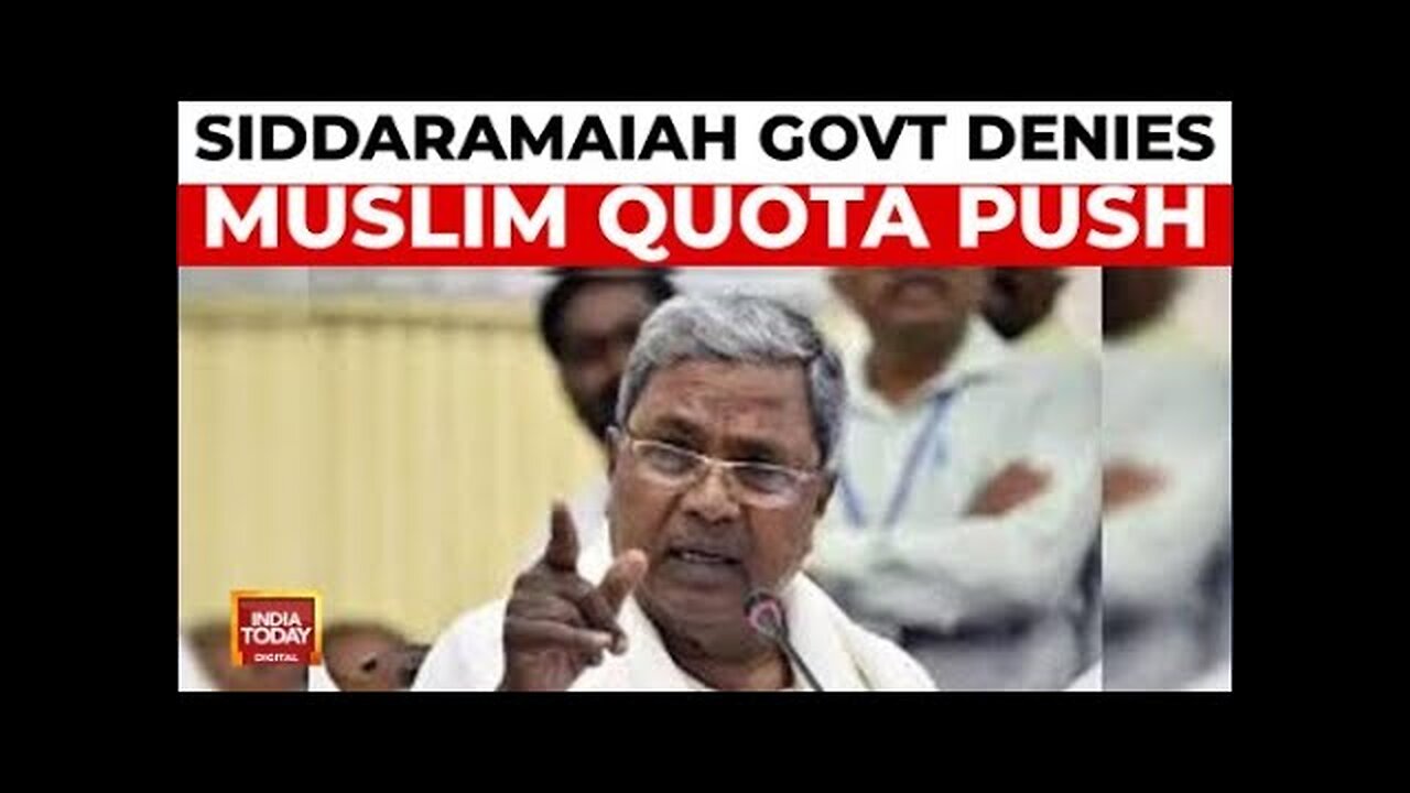 Muslim Quota War: Siddaramaiah Govt Denies Muslim Quota Push