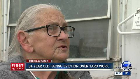 Commerce City elderly woman facing eviction says living in van only option