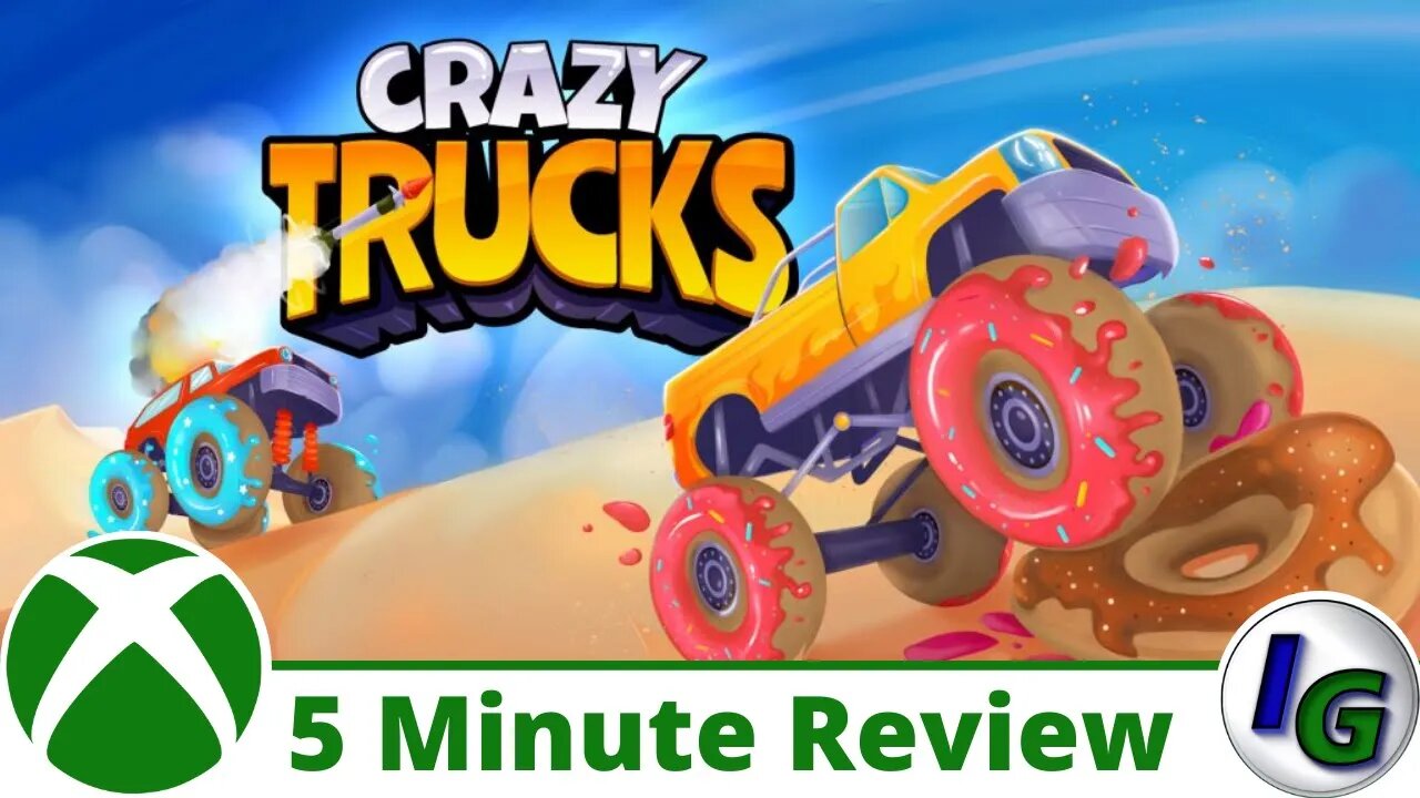 Crazy Trucks 5 Minute Game Review on Xbox