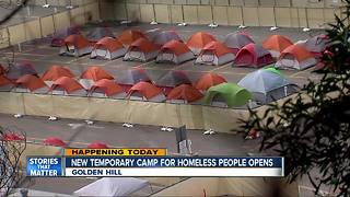 New temporary camp for homeless people opens in San Diego