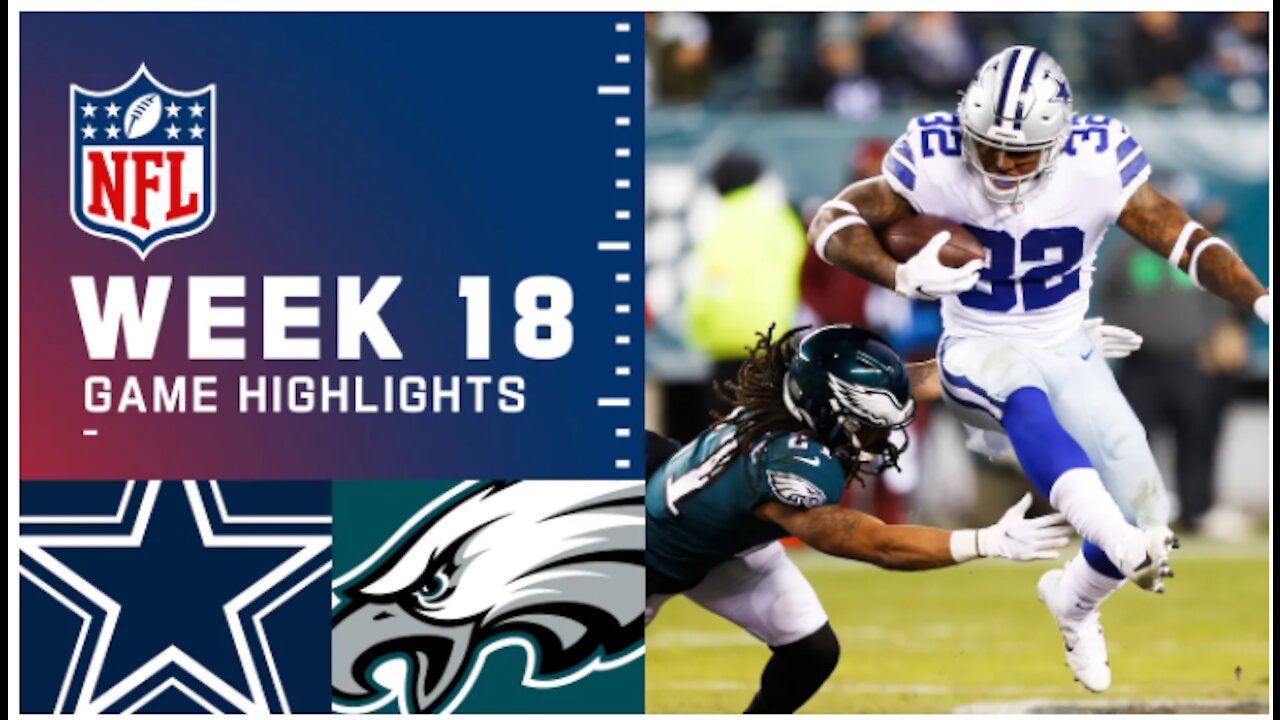 Cowboys vs. Eagles Week 18 Highlights | NFL 2021
