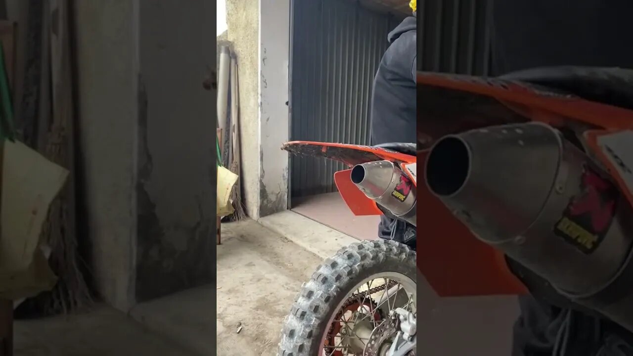 Old 450 KTM Spiting Fire 🔥