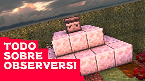 USOS Y COMO FUNCIONA EL ¡OBSERVADOR/OBSERVER! - MINECRAFT BEDROCK Y JAVA