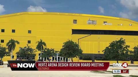 Hertz Arena design review board meeting
