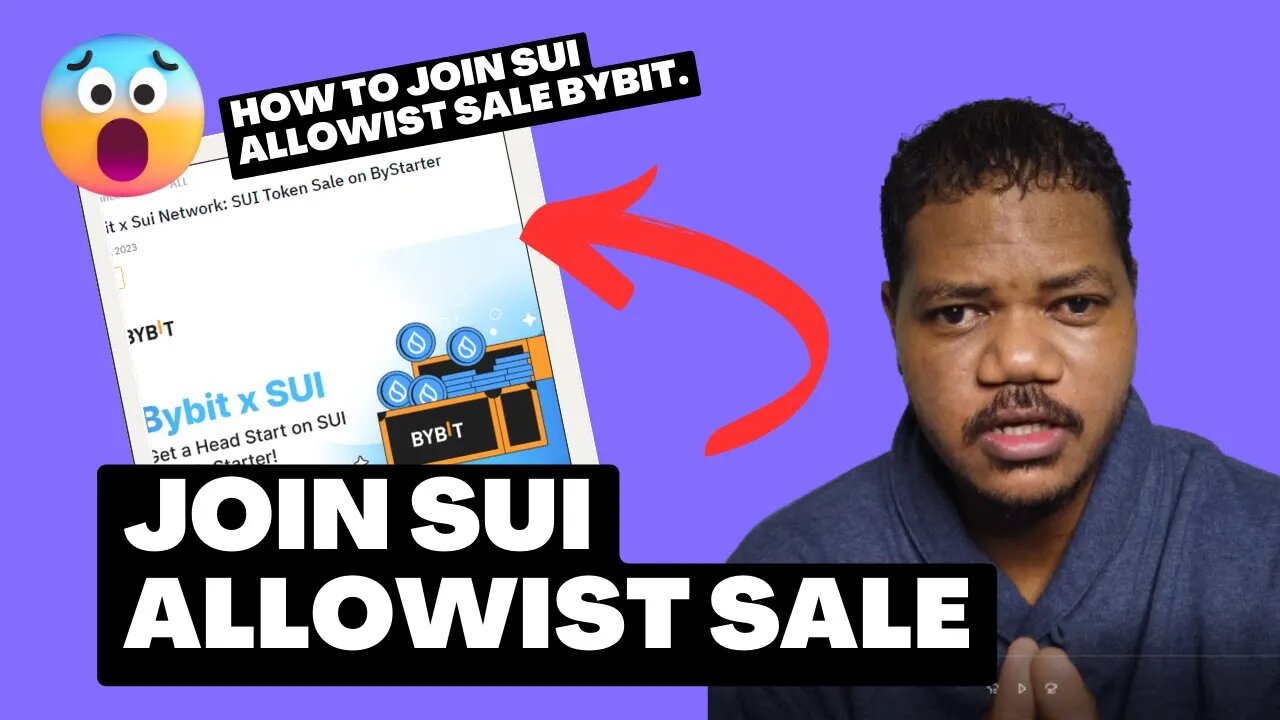 How To Participate In The Sui Allowist And Public Token Sale On Bybit?