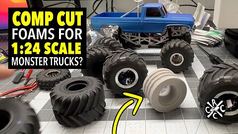 FMS Smasher Testing Prototype Crawler Innovations 1/24 Deuces Wild Single Stage Comp Cut Foams