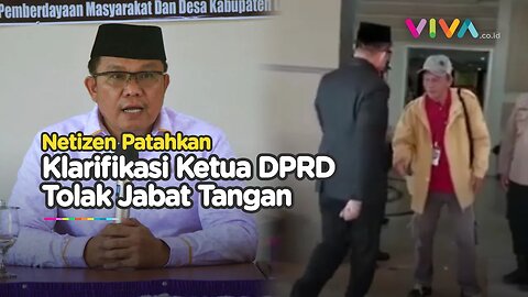 Klarifikasi Ketua DPRD Angkuh Tolak Jabat Tangan Warga, Dipatahkan Bukti Ini