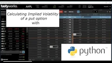 Calculating the Implied Volatility of a Put Option Using Python