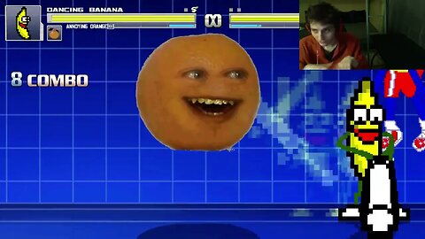 Fruit Characters (Annoying Orange And Dancing Banana) VS Grover In An Epic Battle In MUGEN