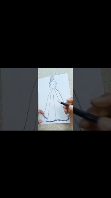 How to draw a girl 💃 #shorts #howtodraw #drawing #girldrawing #girl #viral #ytshorts #short