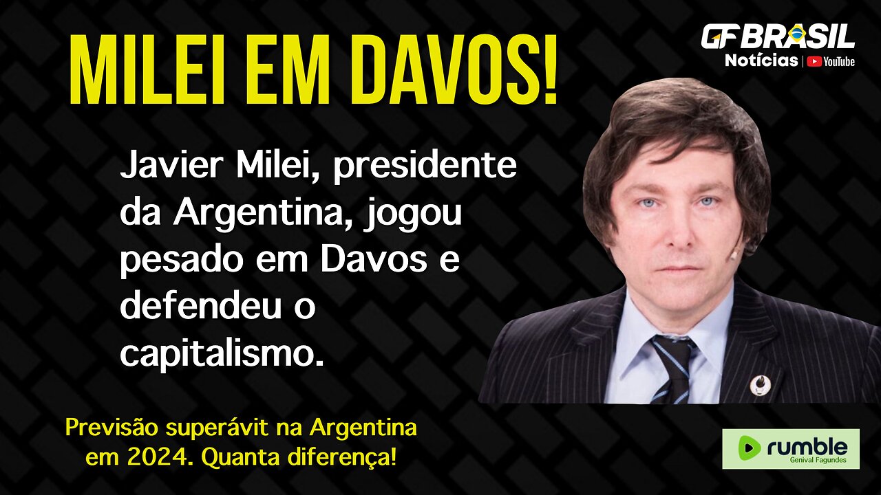 Milei falou as verdades necessárias para os socialistas e corruptos que estavam em Davos!