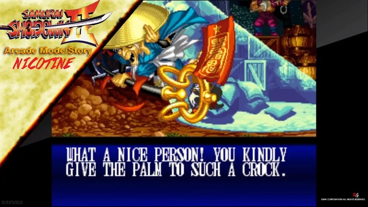 Samurai Shodown 2 - Arcade Mode/Story - Nicotine