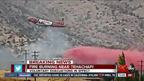 Brush fire breaks out in Tehachapi