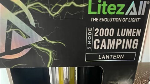 Litezall camping lantern unboxing and first use