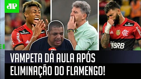 "PO%%@! No 1º BAQUE, o Renato já ENTREGOU?" Vampeta DÁ AULA após ELIMINAÇÃO do Flamengo!