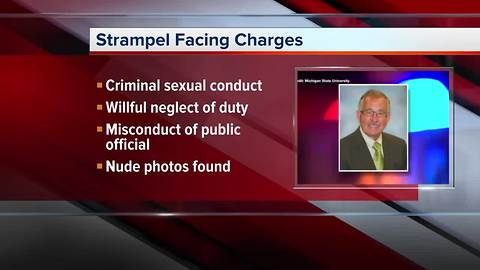 William Strampel, Nassar's former boss at MSU, charged with criminal sexual conduct