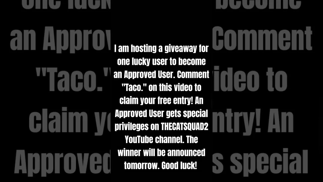 GIVEAWAY EVENT