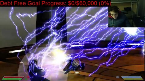 Luke Skywalker VS Darth Sidious In A Battle With Commentary In Star Wars Jedi Knight Jedi Academy