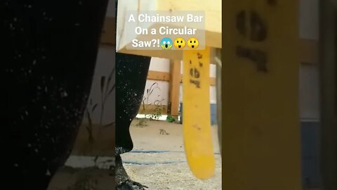 A Chainsaw Bar on a Circular Saw?! 😱😯😲