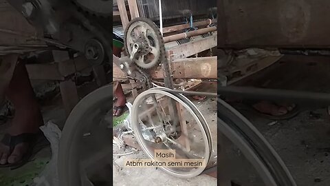 Masih seputar Atbm rakitan semi mesin #homemade #diy #atbm #powerloom #viral #assembly