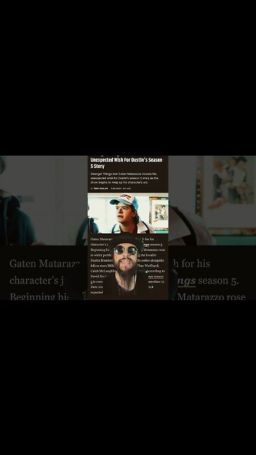 Stranger Things Actor Says He Wants THIS To Happen To Dustin In Season 5! #shorts Gaten Matarazzo