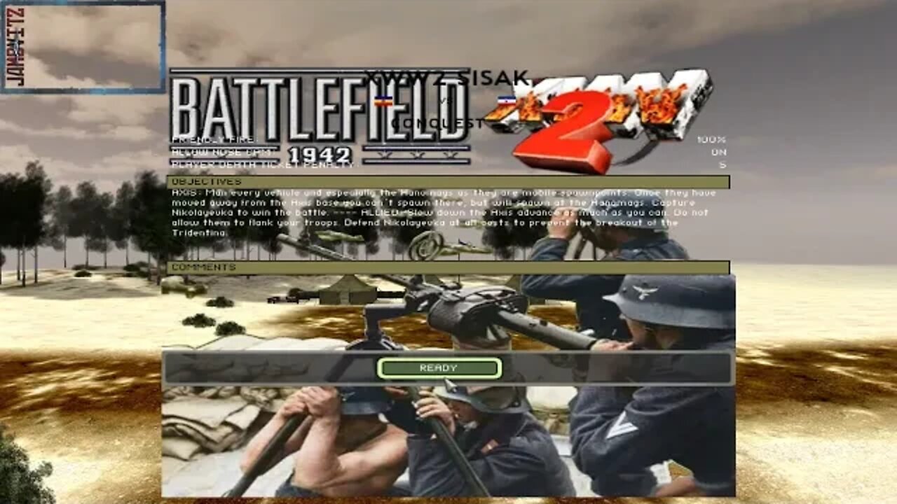 Battlefield 1942: XWWII-Forgotten-Battles: Sisak 1944 #1 [Faction: Yugoslav Partisan's]