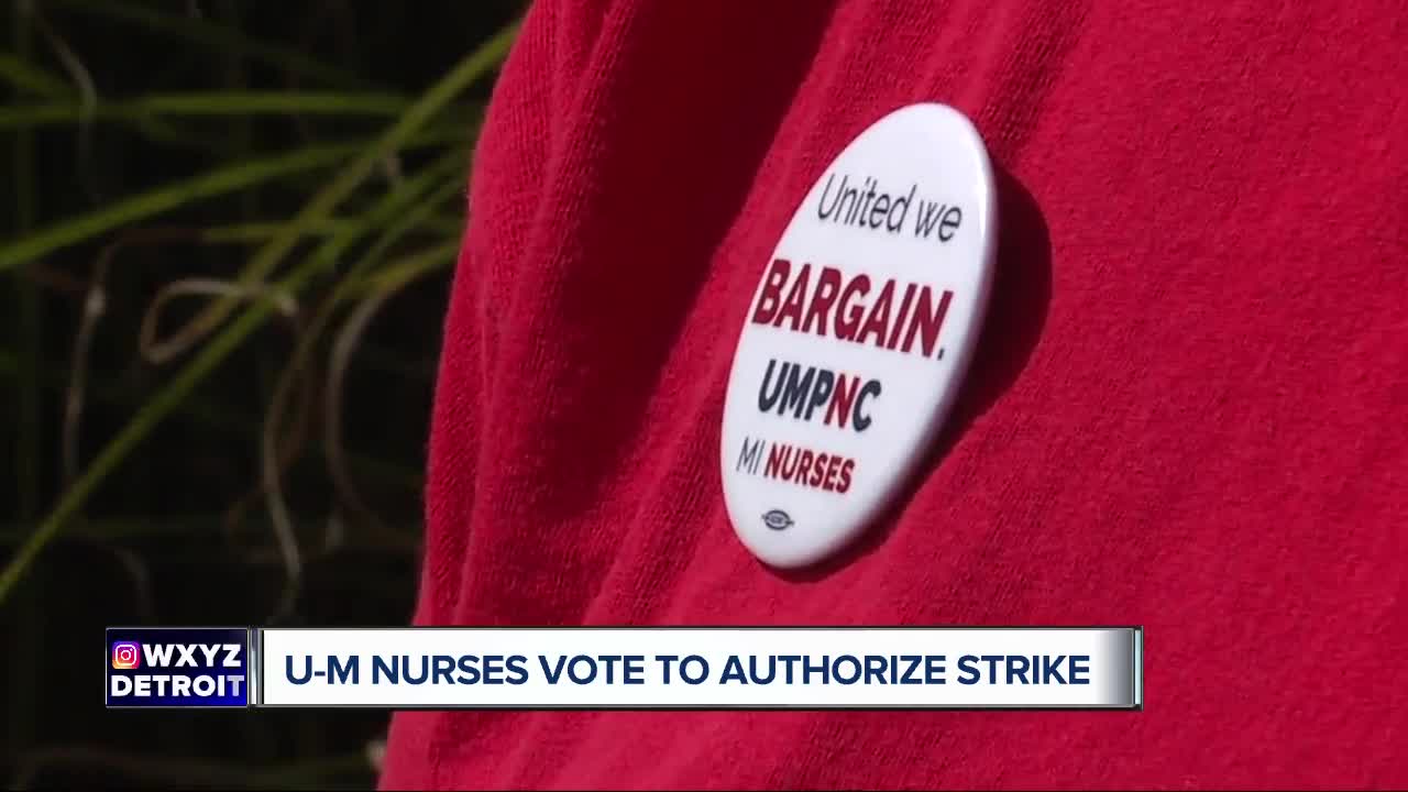 University of Michigan nurses vote to authorize strike