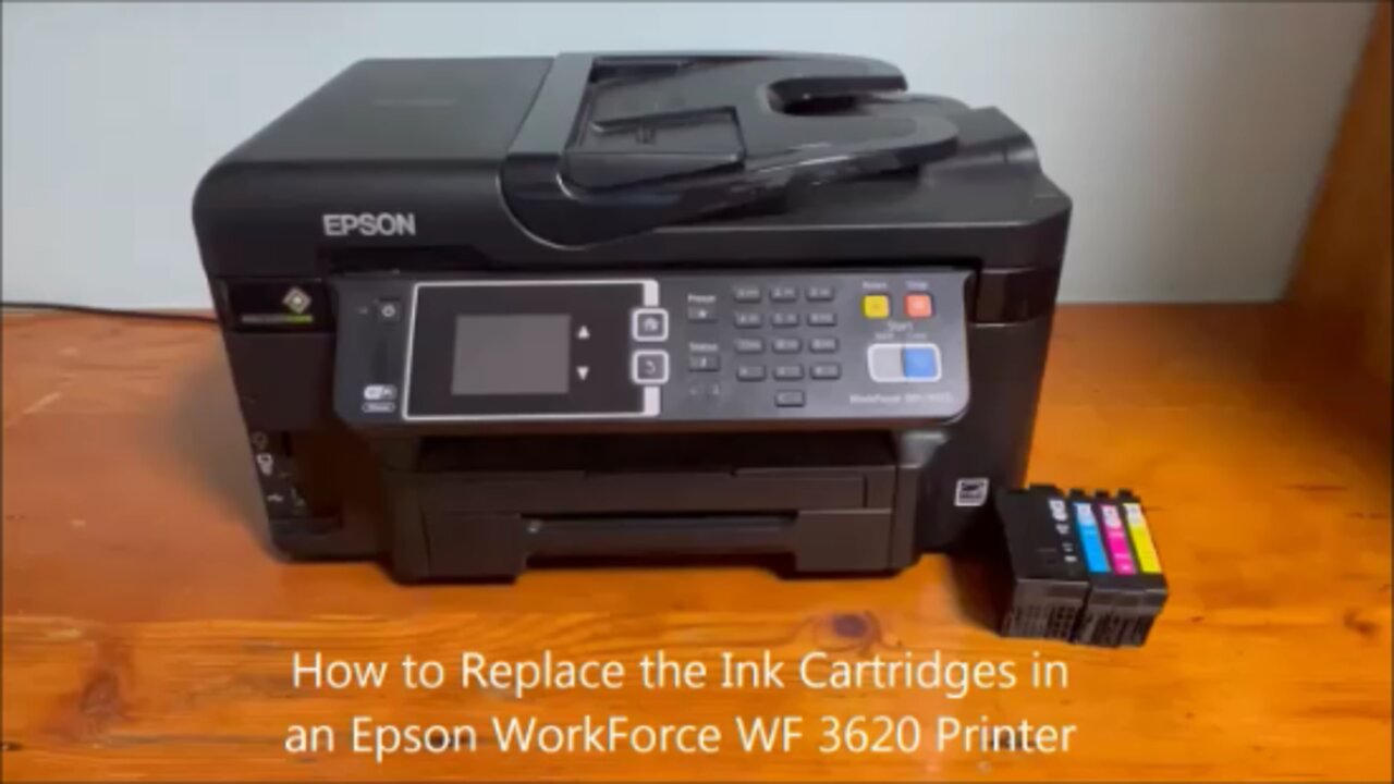 How to Replace the Ink Cartridges in an Epson WorkForce WF 3620 Printer