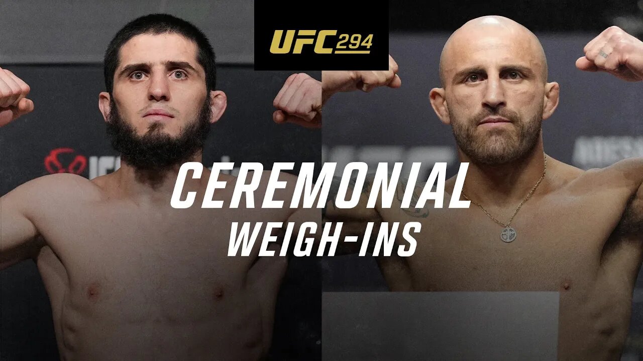 UFC 294: Ceremonial Weigh-In