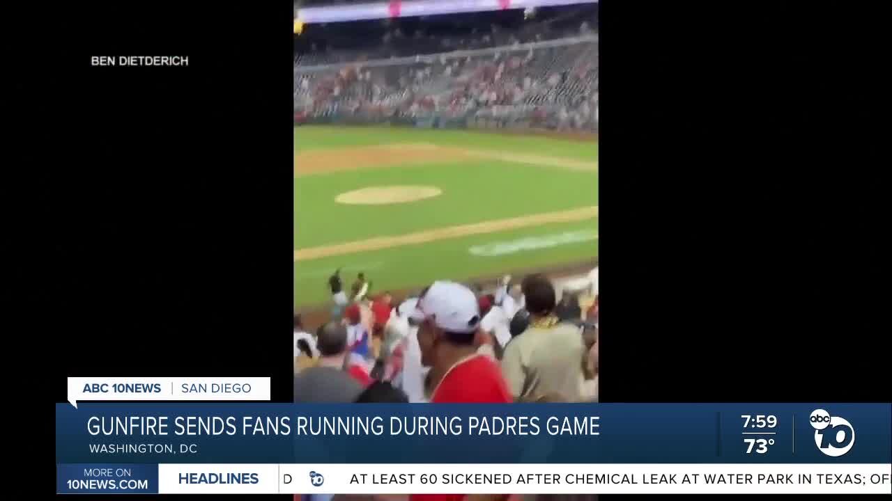 Gunfire sends ran running during Padres game