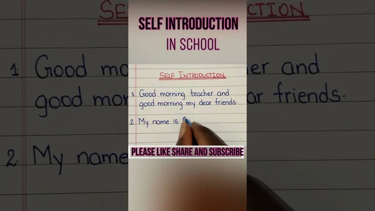 self introduction #school #students #selfintroduction #knowledge #shorts #gk