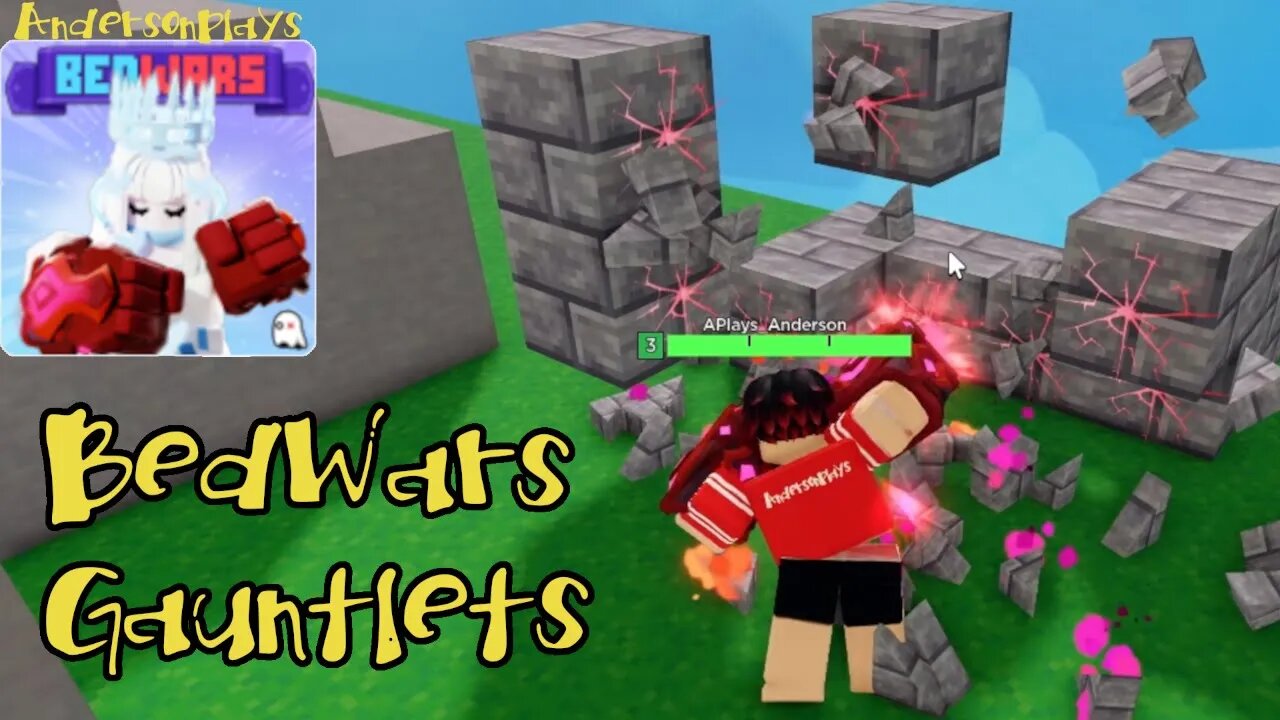 AndersonPlays Roblox BedWars 🥊 [GAUNTLETS!] - New Gauntlets Showcase