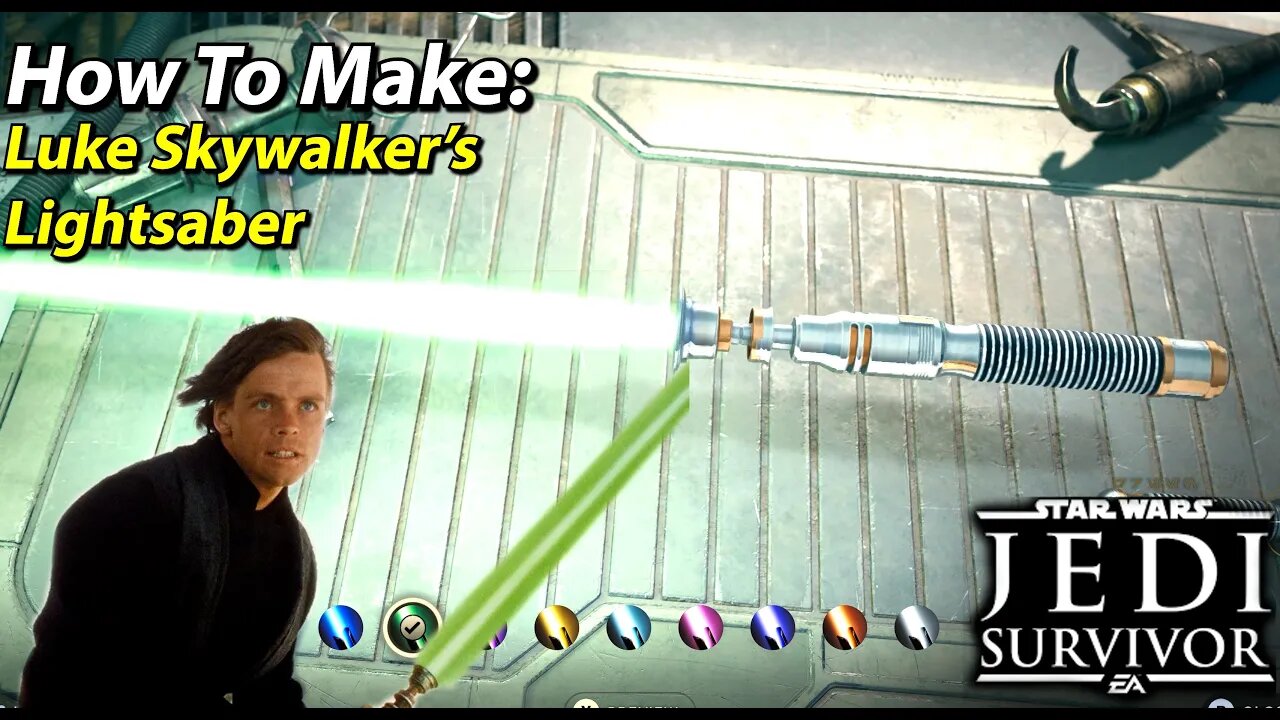 How To Make Luke Skywalker's Lightsaber - Star Wars Jedi Survivor