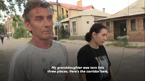 Grandfather explains his granddaughter was killed by Ukrainian forces