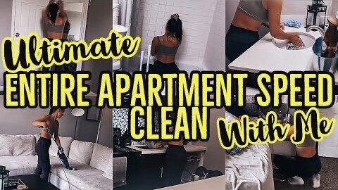 *ULTIMATE* ENTIRE APARTMENT SPEED CLEAN WITH ME 2021 | EXTREME SPEED CLEANING MOTIVATION |ez tingz